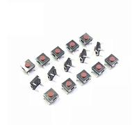 Pulsante interruttore di alimentazione 20/50/100PCS 6 * 6 * 3,1 mm DIP - Piedini a 4 pin Microinterruttore tattile plug-in Interruttori a pulsante Rosso 6X6 6X6X3,1 mm Interruttore tattile Componenti