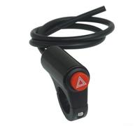 Pulsante interruttore luce d'emergenza moto 22mm nero