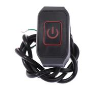 Pulsante interruttore modificato for moto con controllo del clacson del faro luminoso ON OFF pulsante supporto manubrio 1 pz(Red)