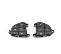 Pulsante interruttore volante multifunzione per auto A0999050200 A0999050300 per Benz C GLC Classe W205 W253 2014-2019 (nero destro) (moka 1 coppia)