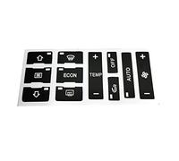 Pulsante Kit di Riparazione Fix Sbiadito Brutto Adesivi per Auto Auto Aria Condizionata Interruttore di Controllo Pulsante di Riparazione Adesivi per Audi A2/A3 8L A/C (Colore : Nero)