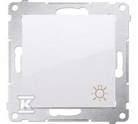 Pulsante luce 10 AX bianco Simon54 DS1.01/11