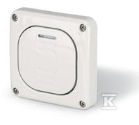 Pulsante luce da incasso 10AX M95 IP66 grigio PROTECTA 137.3311P