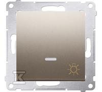 Pulsante luce LED 10 AX oro opaco Simon54 DS1L.01/44