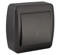 PULSANTE LUCE SUPERFICIE GRAFITO SERIE MURAL