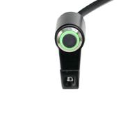 Pulsante manuale di restituzione del manuale del manubrio da 22 mm con indicatore compatibile con la maggior parte delle bici di controllo in alluminio(Self verde)