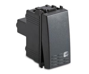 Pulsante Master Modo 1P 16A illuminabile grigio 31015