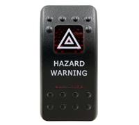 Pulsante Momentaneo Interruttore a bilanciere a LED rosso SPST 5P ON OFF e DPDT 7P ON ON adatto per auto, barca, IP66, Narva, Carling, stile ARB, ricambi(Hazard Warning)