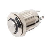 Pulsante Momentaneo Interruttore A Pulsante Interruttore A 12mm di Alimentazione Auto LED Impermeabile (Rosso)