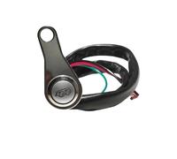 Pulsante motociclistico LED con interruttore di fari metallica a bloccaggio automatico Modifica a doppio colore Compatibile con l'identificazione di scarico del faro bici(4)