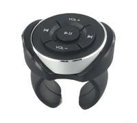 Pulsante multimediale senza fili per volante per lettore musicale MP3 con controllo del volume e design impermeabile IPX4, compatibile con 4.0+