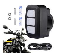 Pulsante multimediale wireless per auto, impermeabile IPX6, telecomando wireless per bicicletta, auto, moto, sci, veicolo, senza cuciture, per controllo audio