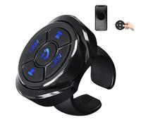 Pulsante multimediale wireless, telecomando per autoradio, telecomando | multimediale per musica, pulsante di riproduzione universale, controller wireless portatile per riproduzione musicale per aut