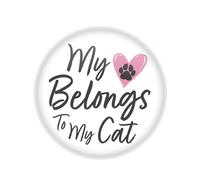 Pulsante My Heart Belongs to My Cat