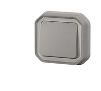 pulsante - no - grigio - incasso - legrand plexo 069820l