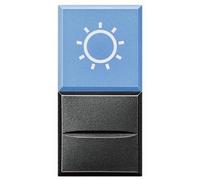 BTICINO AXOLUTE SCURO PULSANTE NO+ SIMBOLO LAMPADA 230V HS4038LA/230