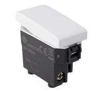 A2ZWORLD Interruttore a Pulsante, 1P 10A 220V, Compatibile Con Bticino Living, Compatibile Con Vimar Plana (Bianco, Pulsante Normalmente Aperto)