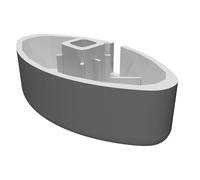 Pulsante On Off Interruttore per Lavastoviglie Indesit IDL 41 Ricambio 3D