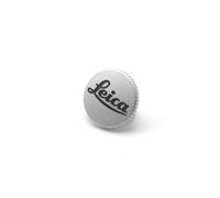 Pulsante originale Leica M Soft Release 12 mm argento scritta "Leica" #14015