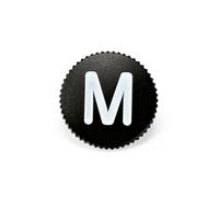 Pulsante originale Leica M Soft Release 12 mm nero con logo "M" #14017