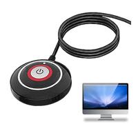 Pulsante PC - Riavvio desktop, pulsante case esterno, strumento di ripristino scheda madre | Prolunga remoto/spenta con porte USB, connettore interfaccia audio da 1,6 m per, configurazione PC da
