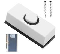 Pulsante per campanello cablato universale, interruttore per campanello da parete con 2 viti, si adatta alla maggior parte dei campanelli per casa e garage