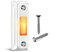 Pulsante per campanello illuminato a LED, solido ed elegante, in metallo, da parete, per casa, universale, interruttore apriporta del garage (bianco)