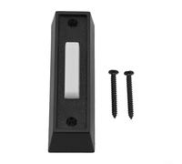 Pulsante per campanello illuminato, confezione da 1 pulsante cablato per campanello con luce LED, montaggio a parete, per visibilità dell'ingresso domestico in condizioni di scarsa illuminazione