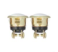 Pulsante per campanello illuminato per sostituzione rapida, design cablato, 2 pezzi