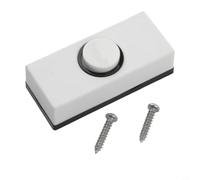 Pulsante per campanello in plastica cablata per casa, ufficio, uso commerciale, 55 x 24 x 15 mm, interruttore moderno a pressione, campanello da parete