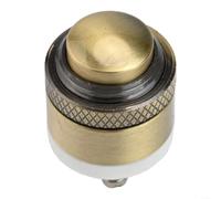 Pulsante per campanello rotondo in ottone da 16 mm per sistemi di controllo accessi, 36 V CC, 2 A, interruttore momentaneo autoresettante con contatto argento-oro