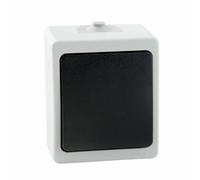 Pulsante per cappa IP54, progettato per resistere a condizioni difficili. Ideale per uso esterno ed interno, garantendo durata e funzionalità ad ogni pressione.