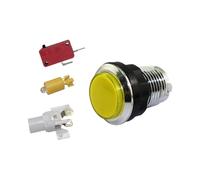 Pulsante per console di gioco, pulsante per illuminazione arcade - Pulsante per console di gioco con pulsante leggero - Supporto integrato - Console per videogiochi