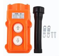 Pulsante per gru, COB-61 2 vie interruttore a sospensione paranco arancione antipioggia up down controller AC 250 V 500 V per sollevamento industriale