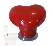 Pulsante per lo scarico del WC, a forma di cuore, per anziani, dispositivo di installazione facile per la sostituzione dello sciacquone, estensione a spinta per WC, maniglie delle porte, cassetti