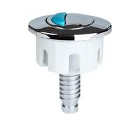 Pulsante per sciacquone - Interruttore da 2,95 pollici | Controllo cromato ABS - Pulsante rotondo ovale a doppio drenaggio per WC universale europeo, accessorio da bagno zincato