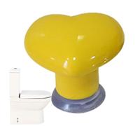 Pulsante per sciacquone - per lo scarico del WC a forma di cuore - Strumento per sciacquone con maniglia della porta | Cassetti facili da installare - Design ergonomico