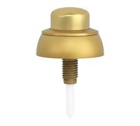 Pulsante per sciacquone per SIAMP per OPTIMA 49, ricambio per valvola di scarico con coperchio, materiale ABS robusto per un facile montaggio in bagno, bianco (oro + copertura)