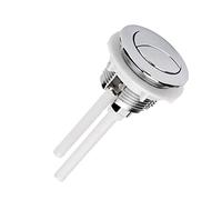 Pulsante per Serbatoio Dell'acqua Dual Pulsante Rotondo ABS Scatto a Filo Pulsante Pulsante Bottoni per WC da 38MM alta pressione accessori con Maggior Parte Sistemi di WC Doppio Sciacquone(argento 1)