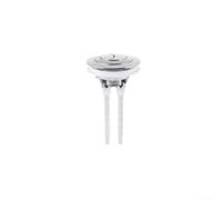 Pulsante per serbatoio WC a doppio scarico, compatibile con coperchio per serbatoio da 38 mm, 48 mm, 58 mm, per risparmio idrico, parti di ricambio con patch di conversione per accessori hardware da