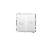 Pulsante per tapparella Simon Basic bianco BMZ1.01/11