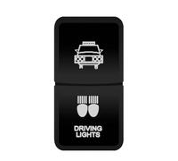 Pulsante per ventola di riscaldamento, blocco differenziale anteriore e posteriore, 12 V, adatto per TOYOTA Land Cruiser Prado RAV4 Tacoma(Bumper driving)