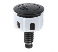 Pulsante per WC, 1 confezione con doppio scarico, finitura cromata, design a risparmio idrico, molla in acciaio inox 304, facile da installare, per uso domestico e bagno