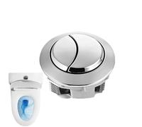 Pulsante per WC - Doppio pulsante Flush, molla in acciaio premere doppio - Bottoni del serbatoio | Tasto universale Pusher WC Plunger Kit di ricambio adatto alla maggior parte dei WC