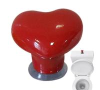 Pulsante per WC - Pulsante per serbatoio WC - Strumento di scarico WC | Pulsante serbatoio WC a forma di cuore pulsante di scarico in