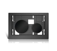 Pulsante per WC senza placca, nero opaco.