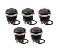 Pulsante Placcato Nero 16mm Avviamento Interruttore Circolare Avviamento Motore