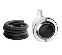 Pulsante pneumatico ad incasso a pedale cromato CASSETTE PUCCI