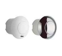 Pulsante pneumatico ad incasso singolo scarico ABS cromato OLI