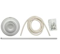 PULSANTE PNEUMATICO BIANCO VALSIR VS0802401 INSTALLAZIONE A PARETE